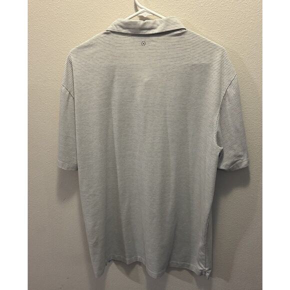 Ping Golf Polo Short Size XL White With Gray Stripes - Picture 2 of 5
